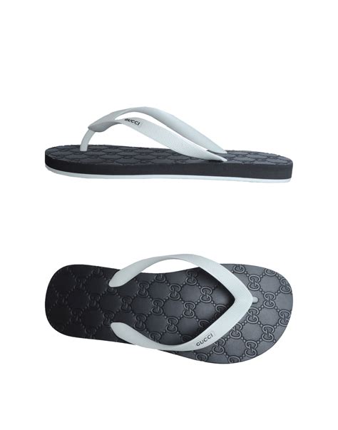 blue gucci flip flops|gucci rubber flip flops.